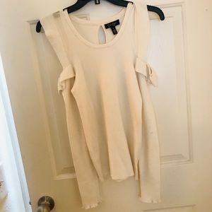 White long sleeve women’s small sweater